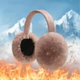 thumbnail image 4 of Foldable Ear Muffs Earmuffs, Ears Cover Warm Ear Flaps, Comfortable Plush Winter Dark Pink, 4 of 8