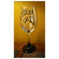 thumbnail image 3 of Black Stallion Horse Hand Painted Wine Glasses Set of 2, 3 of 3