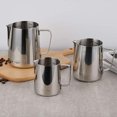 thumbnail image 1 of Milk Frothing Pitcher, 20oz Espresso Steaming Pitchers Stainless Steel Milk Coffee Cappuccino Barista Steam Pitchers Milk Jug Cup with Decorating Pen Latte Art Zroden Ver descripción, 1 of 2