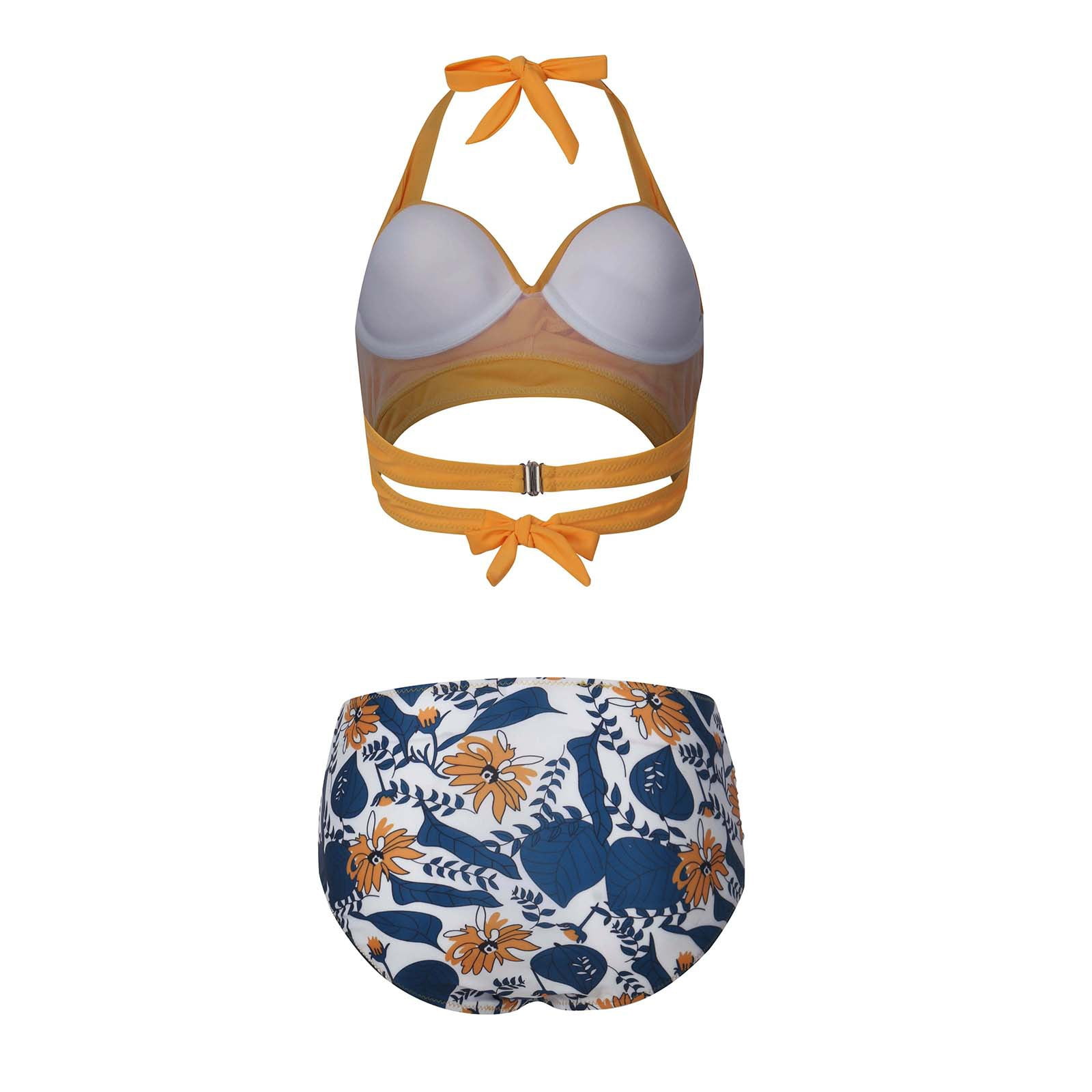 Royallove Retro Gathers Bikini New Sexy Swimsuit Retro Fresh Summer Swimsuit bikini top