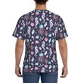 thumbnail image 2 of Rocae Watercolor Marine Animals for Men's Moisture-Wicking Crew Tee - T-Shirt for Sports, Outdoor Activities, and Casual WearSmall, 2 of 9