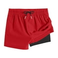 thumbnail image 2 of Kid's Swim Trunks with Compression Liner Beach Shorts Quick Dry Bathing Suits for 4-15 Years, 2 of 5