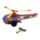 thumbnail image 4 of Juguete de hojalata de cuerda, helicóptero, estatuilla de estaño, juguete coleccionable encantador, juguete de relojería para decoración, juguete de, 4 of 8