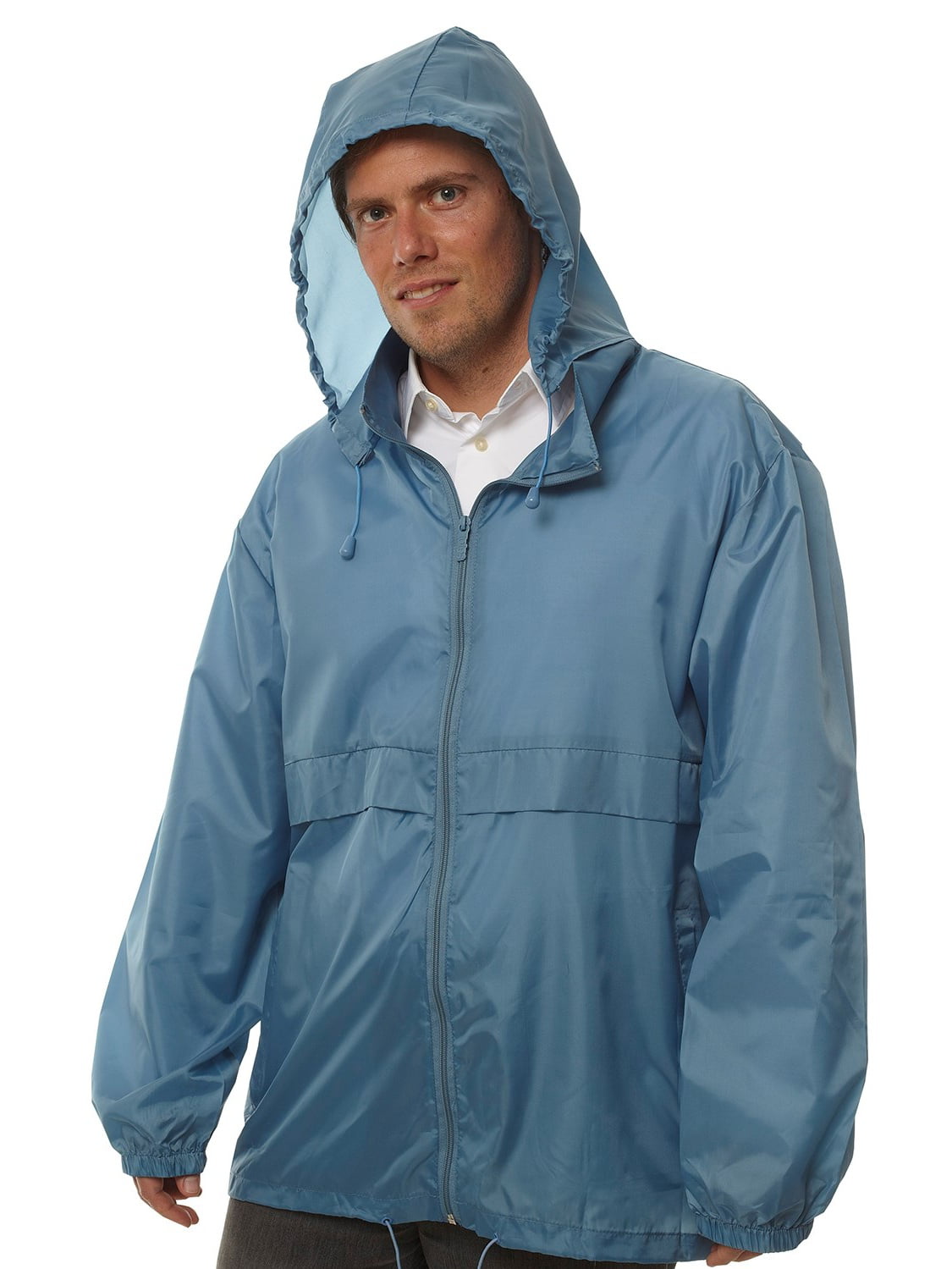 totes Totes TMP500 Men's Packable Rain Jacket Blue Large