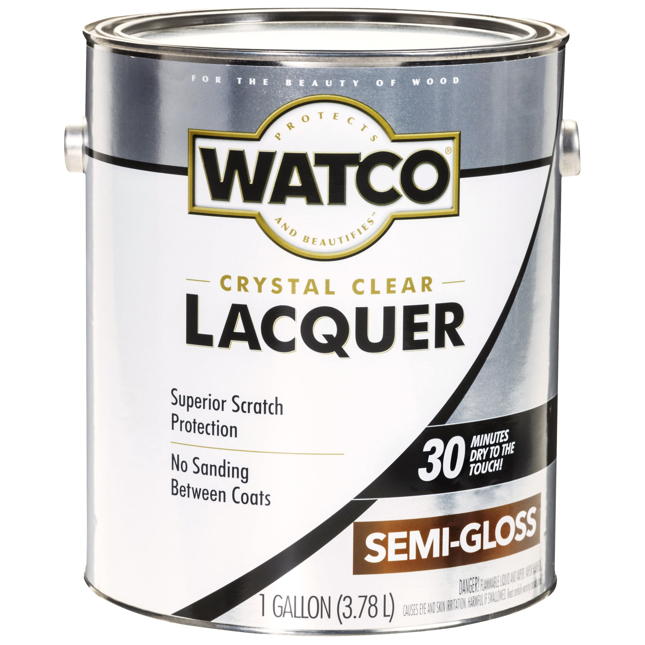 2 Pack, Clear, Watco Lacquer Wood Finish Semi-Gloss - 63131, Gallon