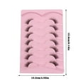 thumbnail image 2 of Half False Eyelashes Cat Eye Transparent Band Lengthened Natural Lashes 7 Pairs Set, 2 of 8