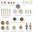 thumbnail image 4 of VALERY MADELYN Luxury Copper Gold Christmas Ornaments Set, 60ct Shatterproof Tree Decorations, 4 of 7