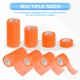 thumbnail image 4 of Venda Autoadhesiva Uxcell, Cinta Elástica Autoadherente Transpirable para Deportes Atléticos de Muñeca y Tobillo Naranja Brillante, 4 of 7