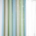 thumbnail image 3 of Yeacher Rideau 2 Pcs Dégradé Simple à Étoiles Ajourées Double Couche Occultant Chambre Salon Rideau Isolant, 3 of 8