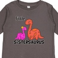 thumbnail image 4 of Inktastic Little Sistersaurus Girls Long Sleeve Toddler T-Shirt, 4 of 5