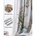 thumbnail image 3 of Easter Bunny Blackout Curtains for Bedroom Living Room Darkening Curtains 84 Inch Length 2 Panels Set Spring Floral Colorful Eggs Wreath Window Curtain Window Treatment Grommet Drapes 52"x84", 3 of 9