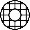 thumbnail image 2 of Ekena Millwork CMPP22ONSBL O'Neal Architectural Grade PVC Pierced, Black Urethane Ceiling Medallions 22"OD x 8"ID x 3/4"P, 2 of 4