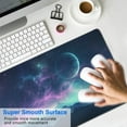 thumbnail image 7 of Blue Purple Galaxy Nebula Universe Space Gaming Mouse Mat,Rectangle XX Large Non-Slip Rubber Gaming Mouse Pad with Stitched Edges, Office Mouse Pad for Women Men Kids, 31.5x15.7, 7 of 7