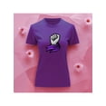 thumbnail image 2 of Playera Blusa De Puño Levantado Con Un Pañuelo Dia De La Mujer Color Morado Talla Mediana Marca Emil SaEs, 2 of 4