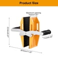thumbnail image 2 of Heavy Duty Granite Carrying Clamps 2-Pack, Rubber-Lined Double Hand Lifters for Marble Countertop Installation and Stone Fabrication Shops, 2 of 9