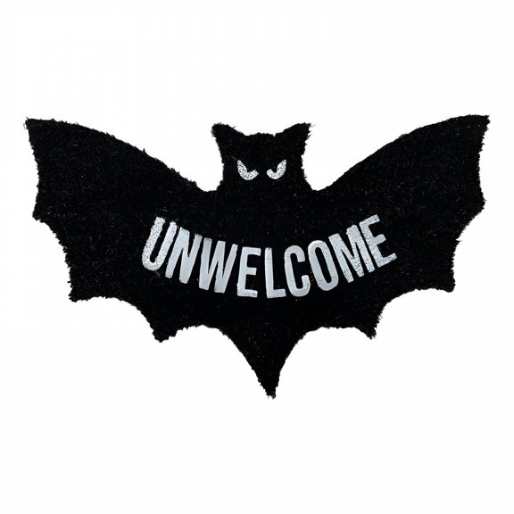 AUQ 2026 New Unwelcome Bat Door Mat, Front Door Mat Halloween, Gothic Bathroom Doormat Entrance Rugs, Non-Slip Floor Mats Inside Door Mats for Home Entrance (19.7X31In(50X80Cm))