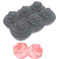 thumbnail image 1 of Bandeja para cubitos de hielo de rosas, molde redondo reutilizable para cubitos de hielo, para cócteles, whisky, 1 of 5