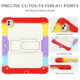thumbnail image 7 of XYX For iPad Pro 13 inch Case 2024 (M4), 3in1 Heavy Duty Shockproof Tablet Case with Stand, Shoulder Strap, Rainbow Red, 7 of 7