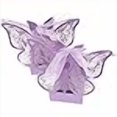 thumbnail image 3 of SING F LTD 50pcs Purple Favor Wedding Sweet Paper Boxes Set Butterfly Shape Chocolate Gift Bridal Birthday, 3 of 4