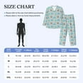 thumbnail image 6 of Kll Owl Sleepwear Mens Flannel Pajamas,Long Cotton Pj Set, 6 of 9