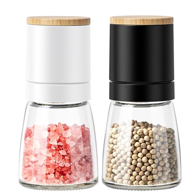 Molinillo de sal y pimienta - Molinillo de especias de cerámica de grosor ajustable - Regalos para la cocina del hogar