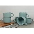 thumbnail image 3 of Wazee Matte 4.75" and 22 oz Oversized Mug, Set of 6, Mineral Blue, 3 of 5