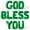 Green, variant on Letter Balloons - GOD BLESS YOU 16" Inch Alphabet Letters Foil Mylar Balloon Confirmation Party Banner (Gold)