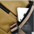 thumbnail image 2 of 2021 Korean men's Leisure Canvas Bag retro fashion school computer backpack,Brown, 2 of 2