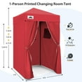thumbnail image 4 of EAGLE PEAK Flex Ultra Compact 4x4 Pop-up Changing Room Canopy, Portable Privacy Cabana for Pool, Fashion Photoshoots, or Camping (Red), 4 of 11
