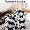 thumbnail image 3 of Black Geometric Diamond Pattern Bathroom Rugs Mat,Non Slip Microfiber Bathroom Rug,Rubber Backing,Soft Bathroom Mats for Bathroom Floor,Tub and Shower,17x27in(43x68cm), 3 of 3