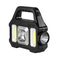 thumbnail image 1 of LED Electric Torch Waterproof Solar Handheld Flashlight for Camping (Silver), 1 of 9