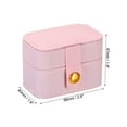 thumbnail image 2 of Uxcell Velvet Ring Box, 4 Slots Travel Ring Box Jewelry Holder Portable Mini Jewelry Case for Rings, Pink, 2 of 6