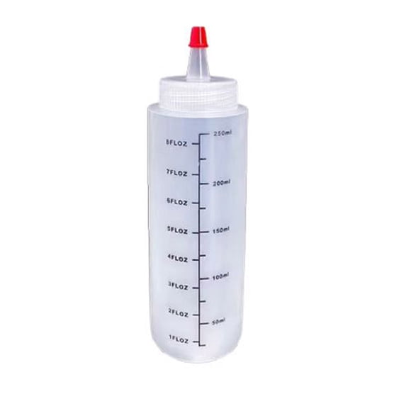 Yinguo Bouteille Compressible pour Condiments avec Couvercle, Bouteille Compressible en Plastique - Embout Distributeur, Bouteille Compressible en Plastique Flexible et Transparente pour Sauces, pour Sauces, Tartinades Ou Condiments, 8 oz (Lot de 1)