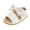 White, variant on Odeerbi Girls Sandals Baby Boys Girls Bow Sandals Soft Non-Slip Rubber Sole Summer Flat Walking Shoes