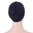 thumbnail image 7 of Grofry Women Solid Color Elastic Bandanna Turban Cap Head Scarf Cover Hat Headdress White, 7 of 7