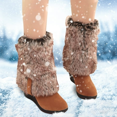 

Boots For Women Shoes Snow Boots Long Booties Warm Cotton Wedges Knee-Hign Boots Note Please Buy One Or Two Sizes Larger