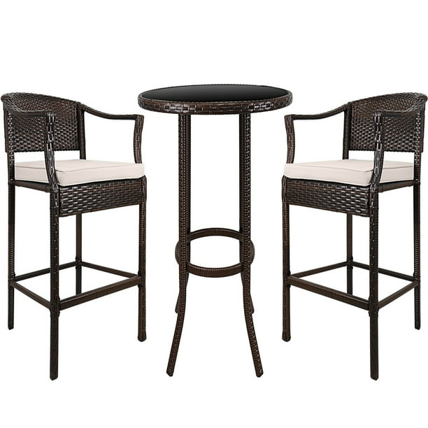 Outdoor Patio Furniture Sets Clearance, 3 Piece Outdoor High Top Table