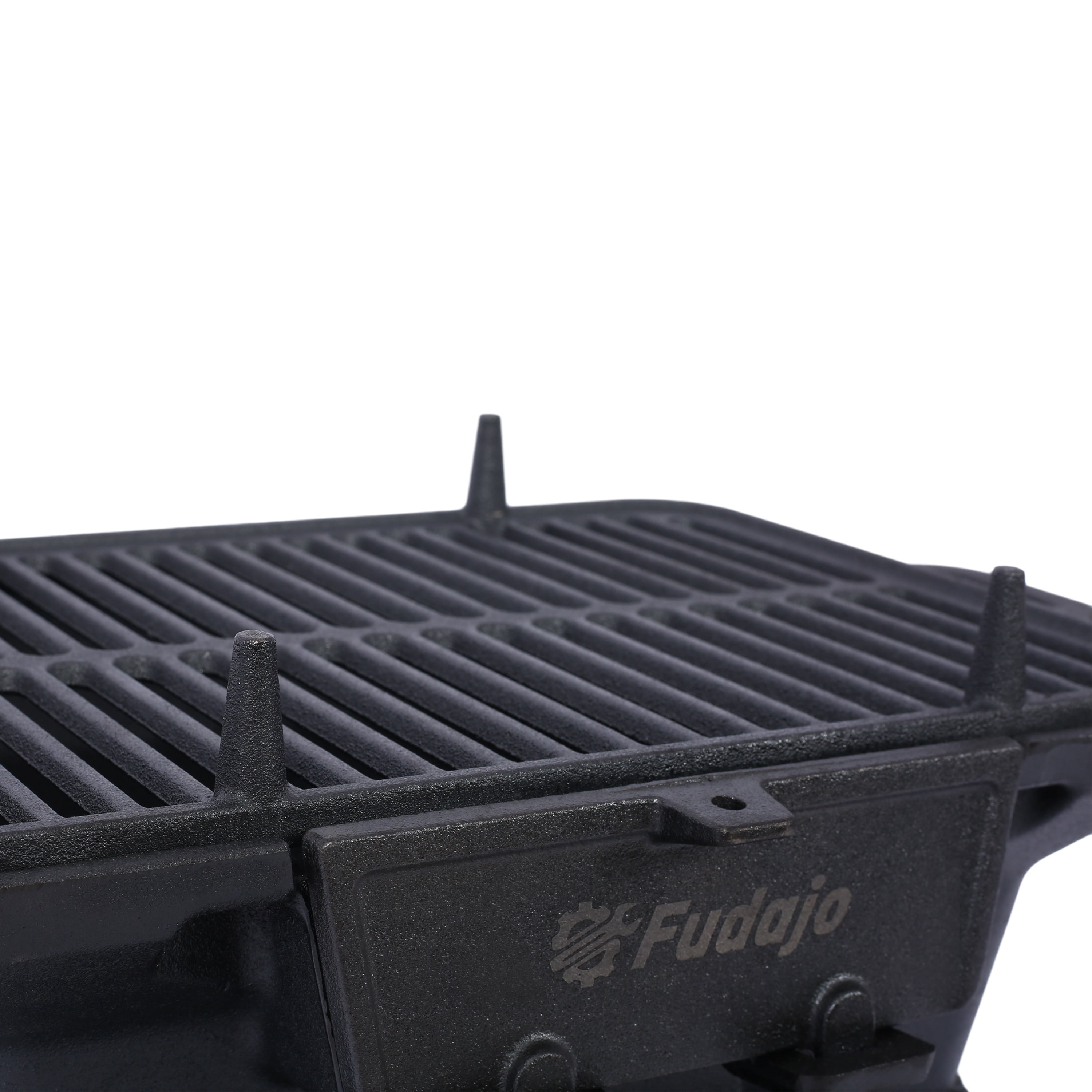 WRXELAN Cast Iron Hibachi Grill – Portable Charcoal BBQ for Outdoor Cooking, Durable Tabletop Skillet, Compact Camping Charcoal Cooker for Tailgating, Picnics & Hunting (Oval)