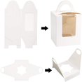 thumbnail image 4 of Cupcake Box, 50 Pieces Of Single Cupcake Holder, With Window Insert And Handle Kraft Pastry Container Muffin Cupcake Holder, 4 of 5