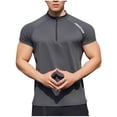 thumbnail image 2 of Tops para hombre, blusas y camisas de cuello redondo y manga corta para hombre, camisetas deportivas informales de verano de color liso con cuello redondo y manga corta, blusas, camisas, blusas de pol, 2 of 5