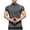Dark Gray, variant on Men's Workout Quarter zipper Shirts Short Sleeve Bike Gym Athletic Jersey Quick Dry Moisture Wicking Tee Tops