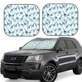 thumbnail image 6 of Kdxio Cool Giraffe Print 2-Piece Sun Shade Front Windshield - Foldable Car Front Window Sunshades for Most Sedans SUV Truck, 6 of 6