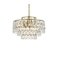 thumbnail image 3 of Elegant Lighting Mila Suspension 20 Pouces en Laiton, 3 of 4