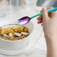 thumbnail image 5 of Qiangzon Camping Utensils Metal Spork 2-In-1 Stainless Steel Spork – Reusable Camping & Travel Utensil for Noodles, Soup, Dessert, Picnic, and Everyday Use 1X Spoon, 5 of 6