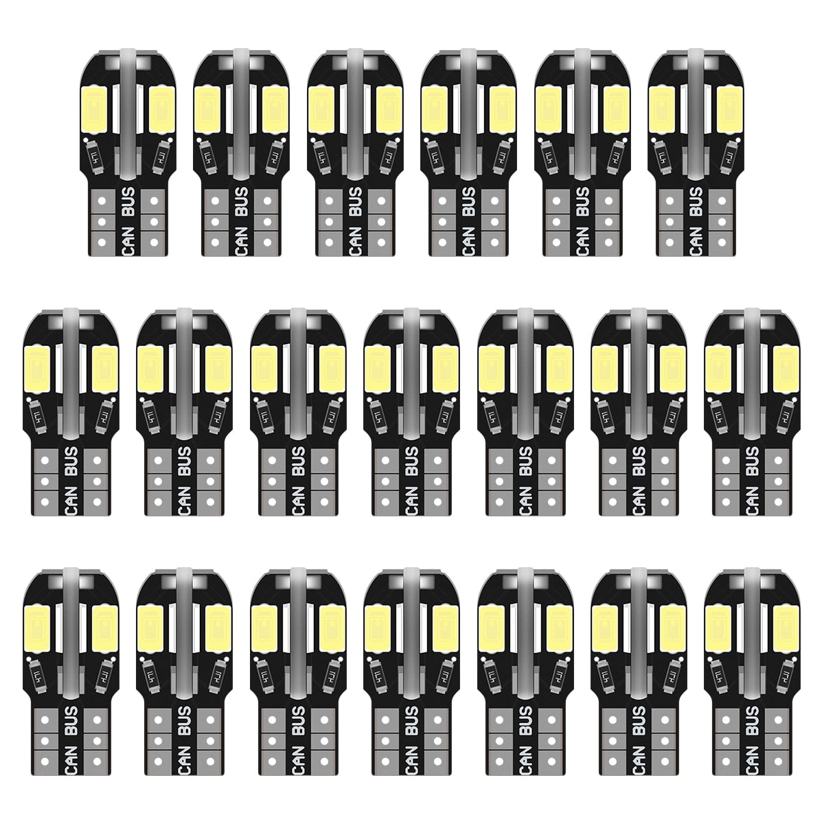 20x Amber Yellow High Power T10 5730 LED Light Bulbs W5W 192 168 194 12V 