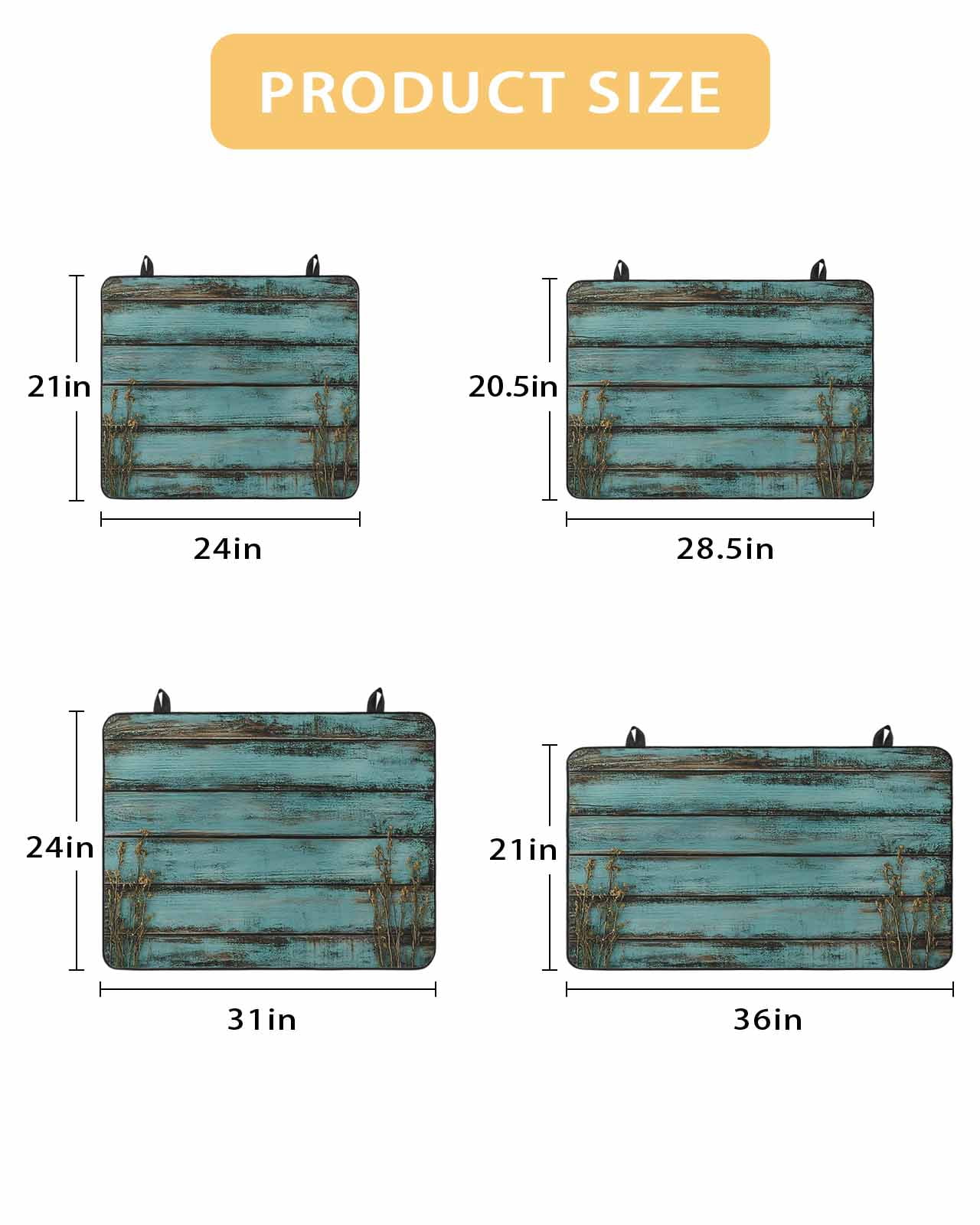 nqOlkjepod Large Induction Cooktop Protector Mat 36"x21", Teal Wood Print Stove Top Covers for Electric Stove, Abstract Vintage Plank Plant Decorative Stove Burner Cover Mats, Glass Top Stove Cover