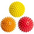 thumbnail image 1 of 3 Pack Massage Balls For Foot, Back, Muscles - Soft To Firm Spiked Massager Roller Orb Set For Plantar Fasciitis, Trigger Point Therapy, Exercise, Yog, 1 of 2