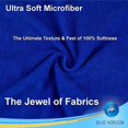 thumbnail image 2 of Lot of 500 Microfiber Cleaning Towels Bulk Wholesale 16" x 16" All Purpose for Household Car Auto Dusting Deatailing waxing Polishing and Drying ( Royal Blue, 500 Pack, 16" x 16" ), 2 of 6