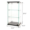 thumbnail image 2 of SSWBasics Infinity Countertop Glass Display Case (Ready to Assemble) - 12-1/4"W x 14-1/4"D x 27-1/4"H - Showcase Cabinet Bookcase with Lock  Perfect for Displaying Smaller Items, 2 of 7