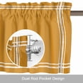 thumbnail image 6 of Pure Turmeric Kitchen Curtain Valances for Windows Farmhouse Short Curtains, Simple Solid Color Rod Pocket Valance Curtain for Bedroom Cafe Living Room 42"x12", 6 of 8